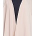 Designer shrug abaya- Blue-Beige
